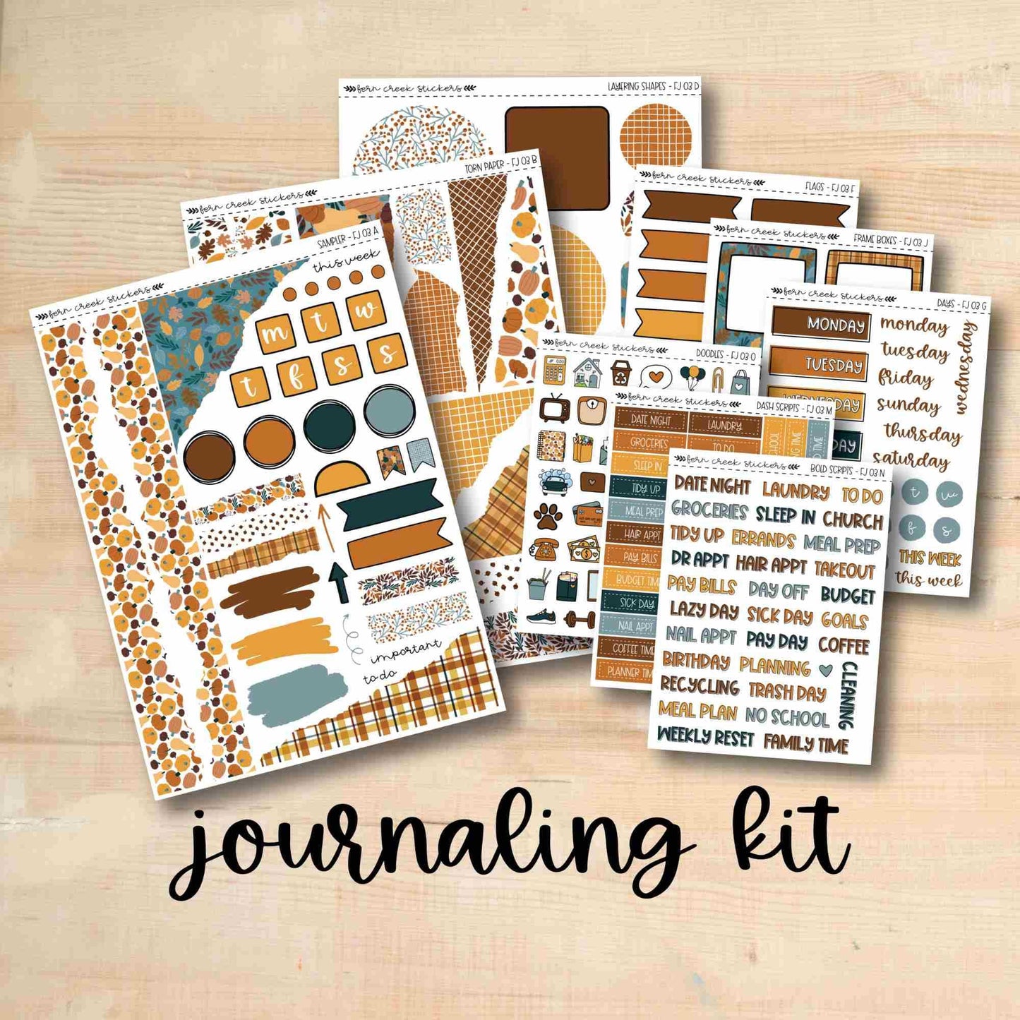 FJ03 || FALL Y'ALL Fall Journaling Kit