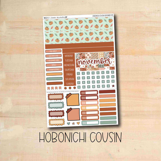 HC-189 || GATHER November Hobonichi Cousin monthly kit