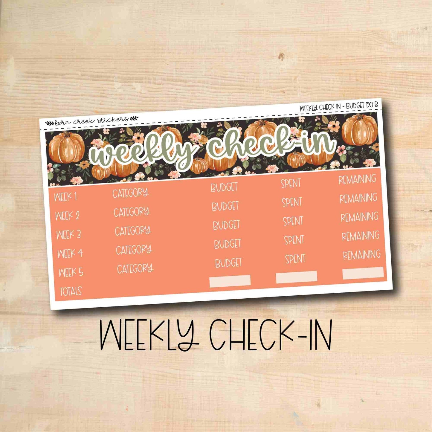 BUDGET-190 || PUMPKIN BLOSSOMS 7x9 budget kit