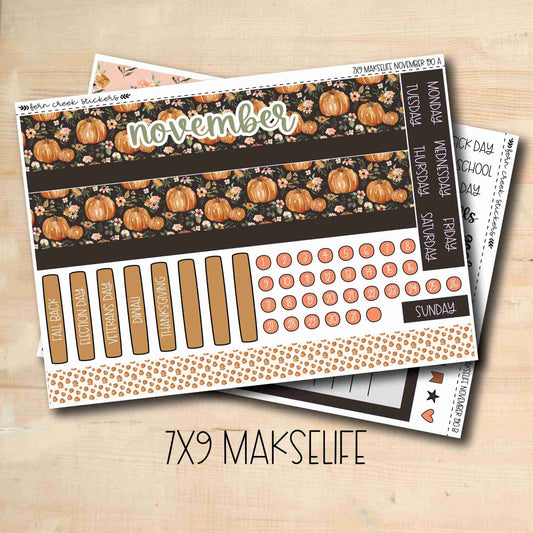 7X9 ML-190 || PUMPKIN BLOSSOMS 7x9 MakseLife November Monthly Kit