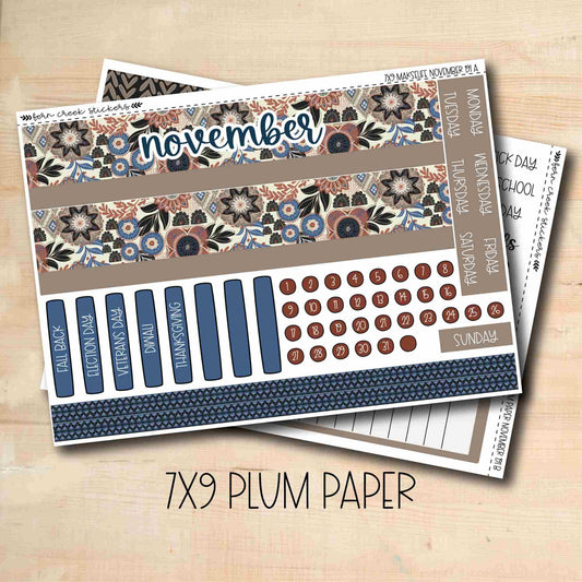 7x9 PLUM-191 || BIG DREAMS 7x9 Plum Paper November Monthly Kit