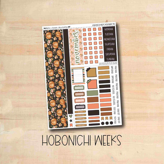 HW-190 || PUMPKIN BLOSSOMS November Hobonichi Weeks monthly kit