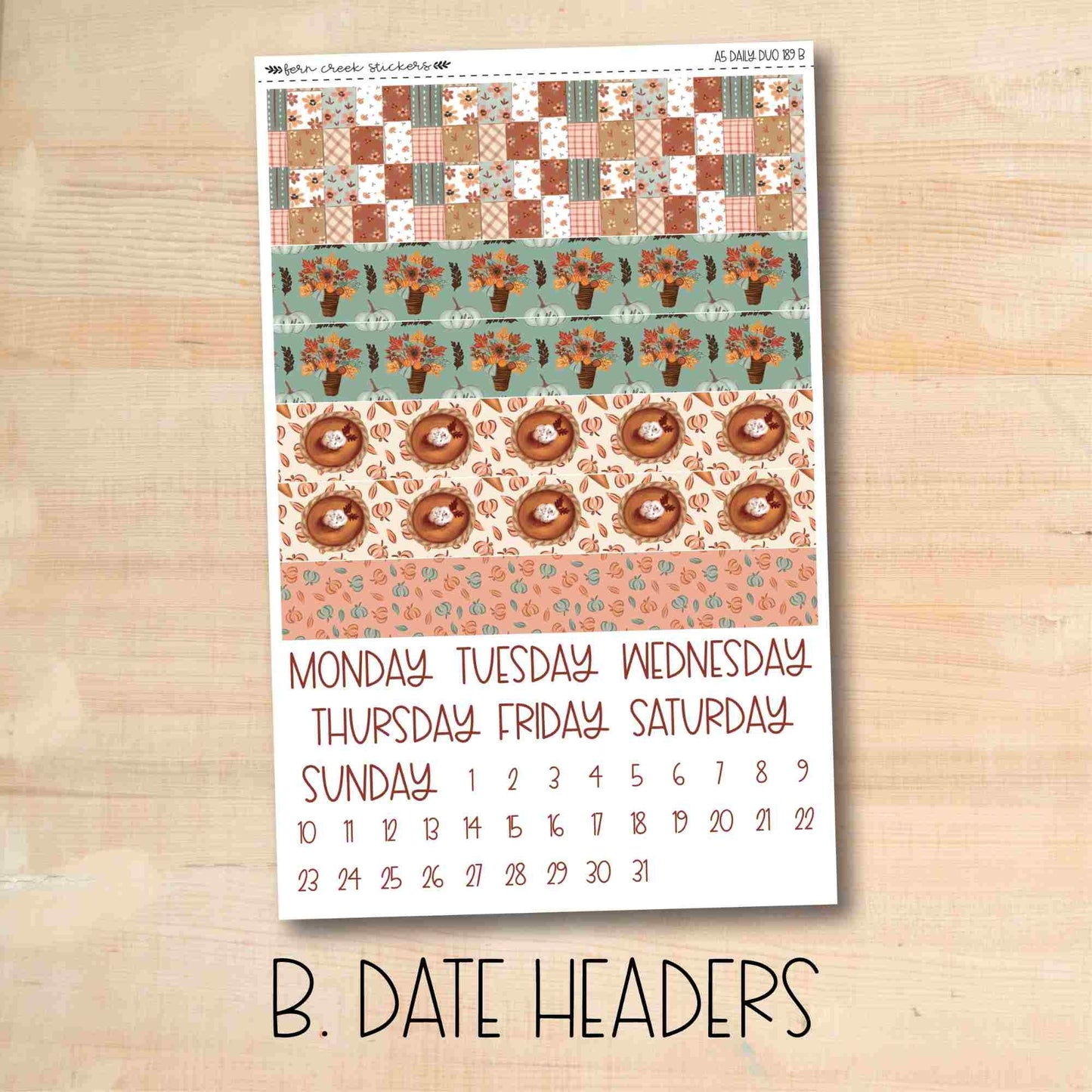 A5 Daily Duo 189 || GATHER A5 Erin Condren daily duo kit