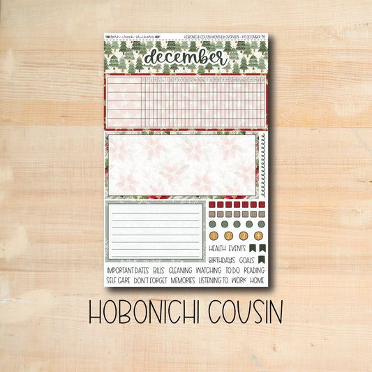 HCMO-192 || CHRISTMAS CHEER December Hobonichi Cousin monthly overview