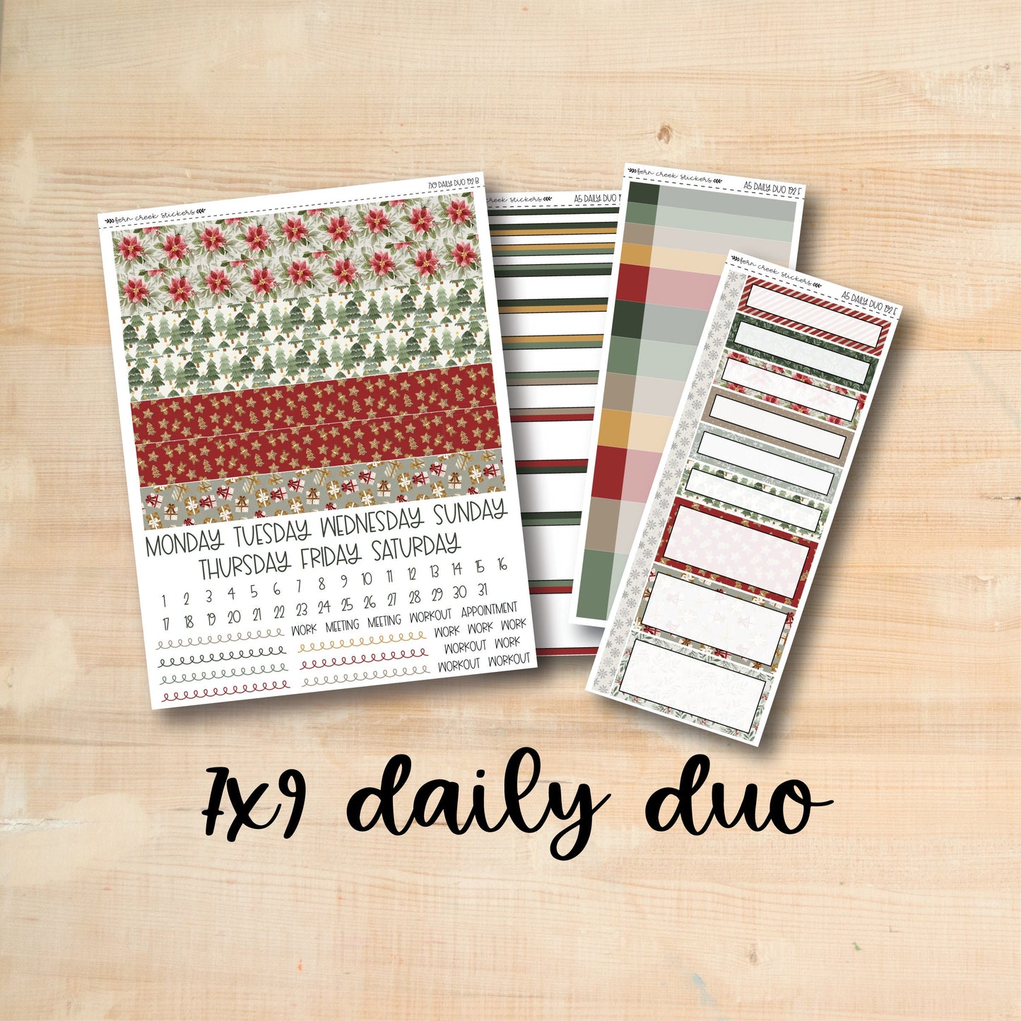 7x9 Daily Duo 192 || CHRISTMAS CHEER 7x9 Daily Duo Kit