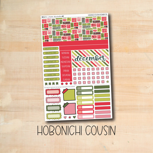 HC-193 || VINTAGE CHRISTMAS December Hobonichi Cousin monthly kit