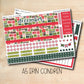 EC A5 193 || VINTAGE CHRISTMAS December A5 Erin Condren monthly planner kit