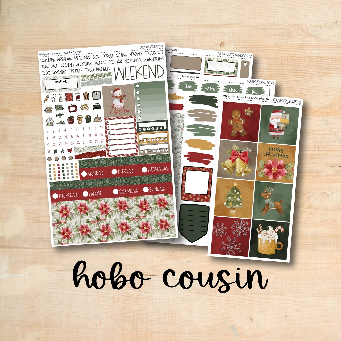 HC Weekly 192 || CHRISTMAS CHEER Hobonichi Cousin Weekly Kit
