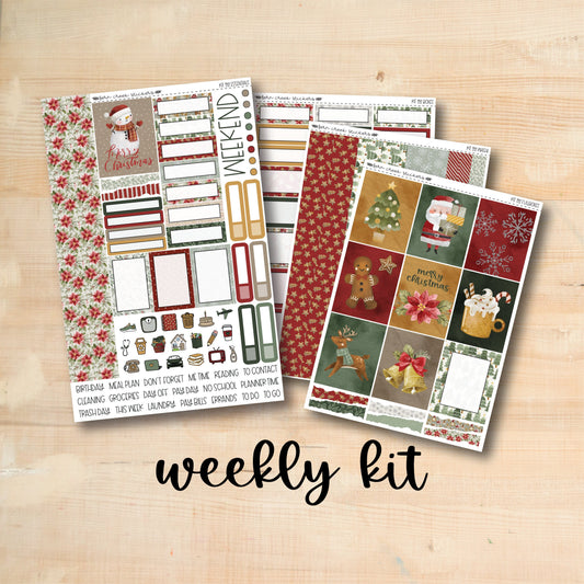 KIT-192 || CHRISTMAS CHEER weekly planner kit for Erin Condren, Plum Paper, MakseLife and more!
