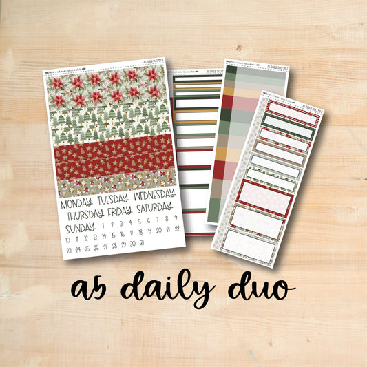 A5 Daily Duo 192 || CHRISTMAS CHEER A5 Erin Condren daily duo kit