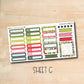 7x9 PLUM-193 || VINTAGE CHRISTMAS 7x9 Plum Paper December Monthly Kit