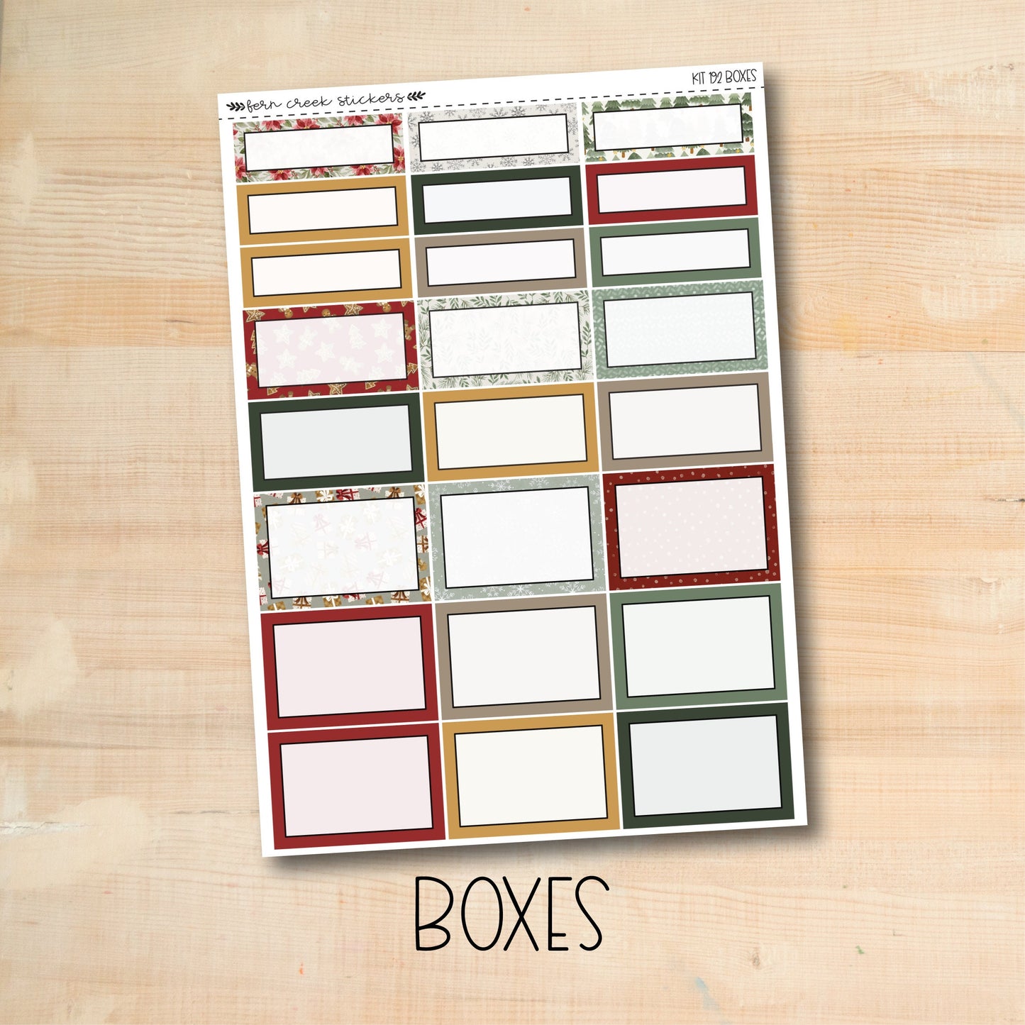 KIT-192 || CHRISTMAS CHEER weekly planner kit for Erin Condren, Plum Paper, MakseLife and more!