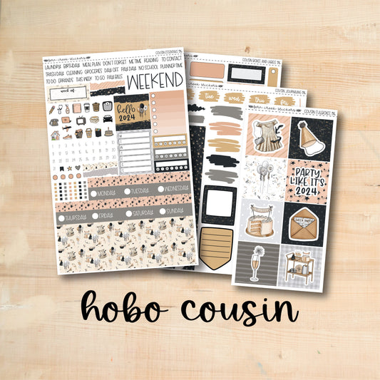 HC Weekly 196 || MIDNIGHT PARTY Hobonichi Cousin Weekly Kit