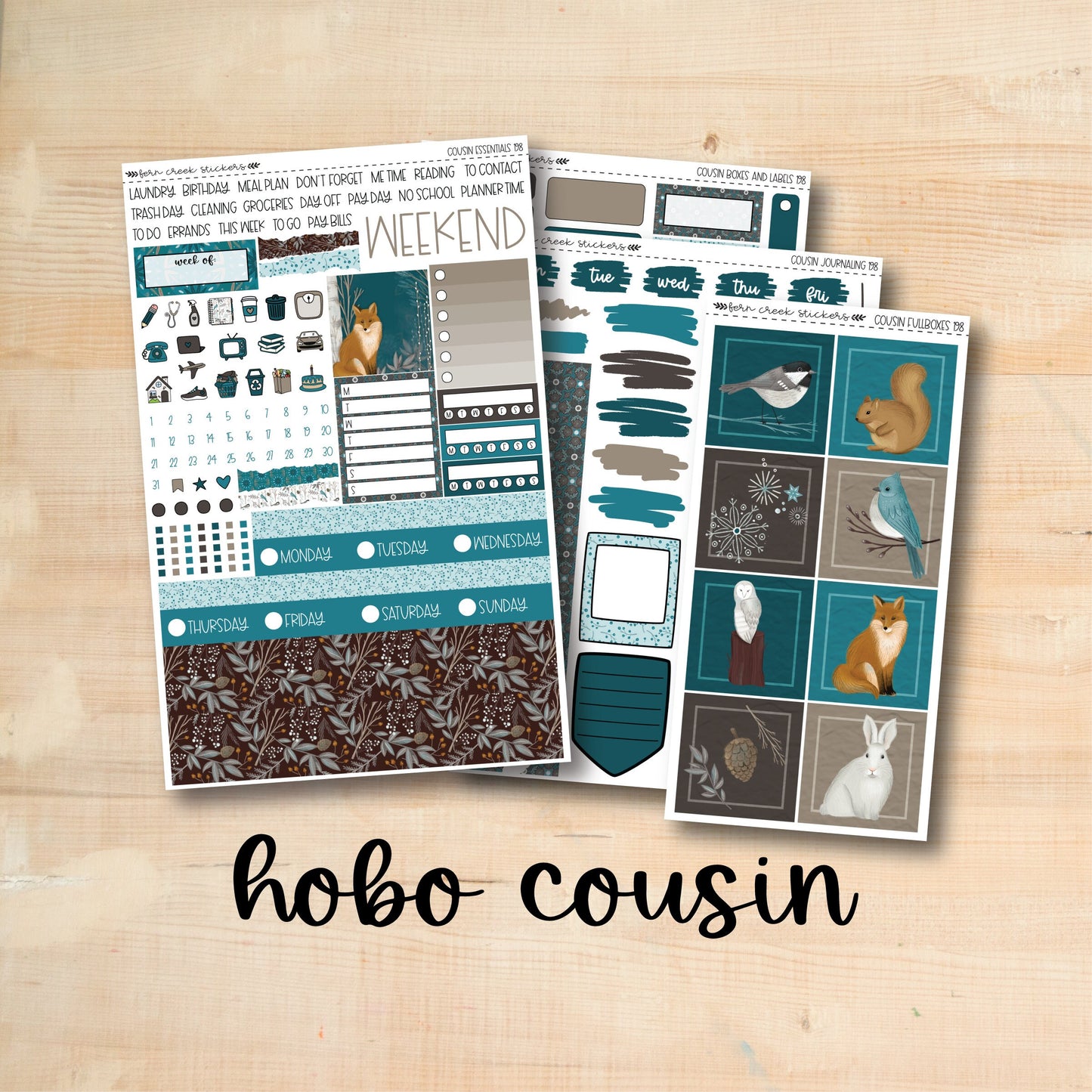 HC Weekly 198 || WINTER FOREST Hobonichi Cousin Weekly Kit