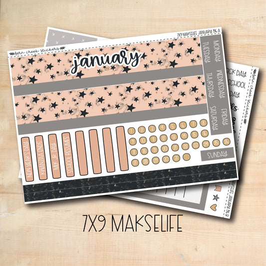 7X9 ML-196 || MIDNIGHT PARTY 7x9 MakseLife January Monthly Kit