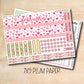 a pair of valentine&#39;s day planner stickers