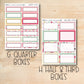 a printable planner with the words g, quarter boxes and half and third boxes