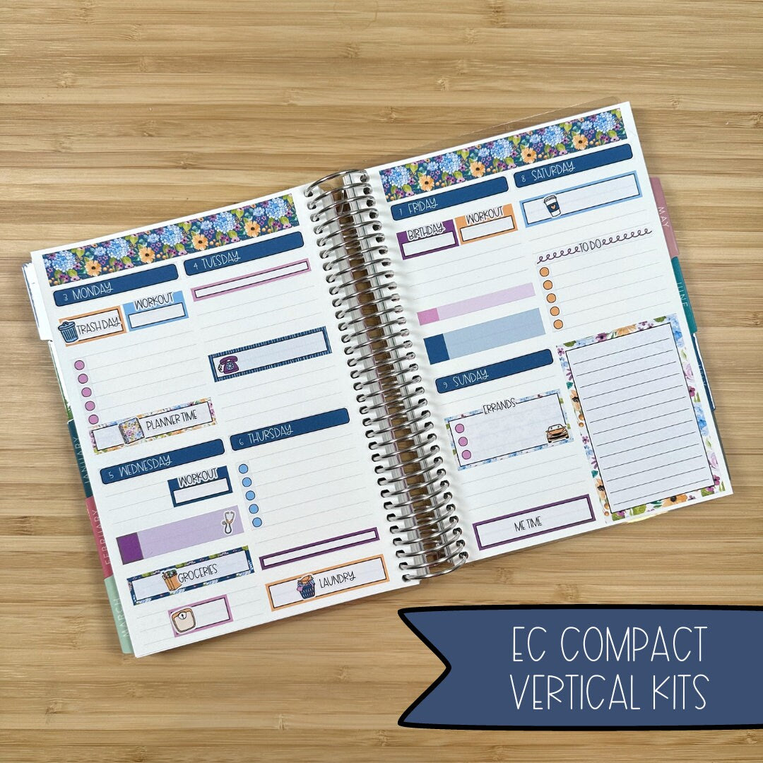 CV 201 || MODERN VINES Erin Condren A5 Compact Vertical Kit