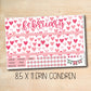a valentine&#39;s day calendar with hearts and bunting