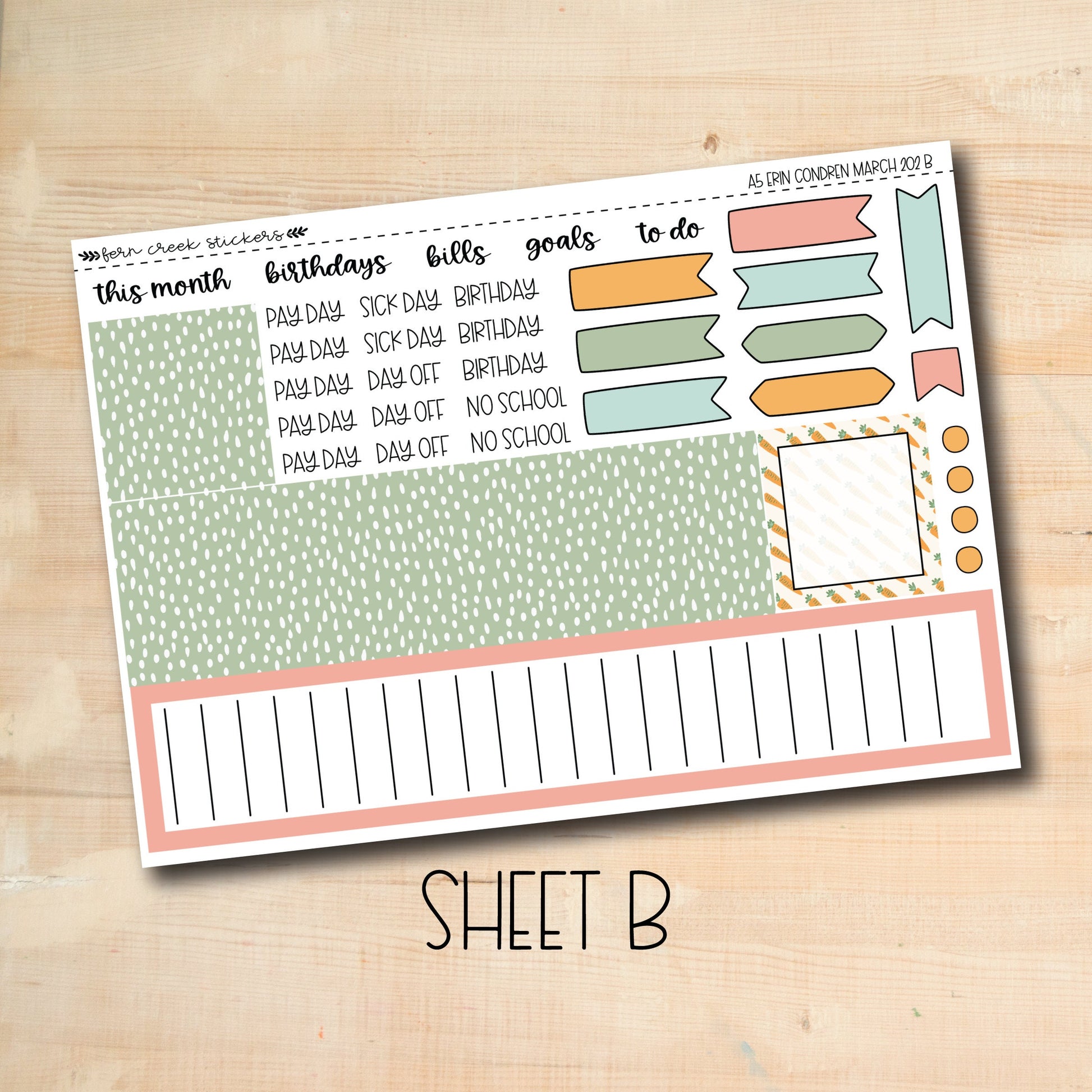 a printable planner sticker for a planner