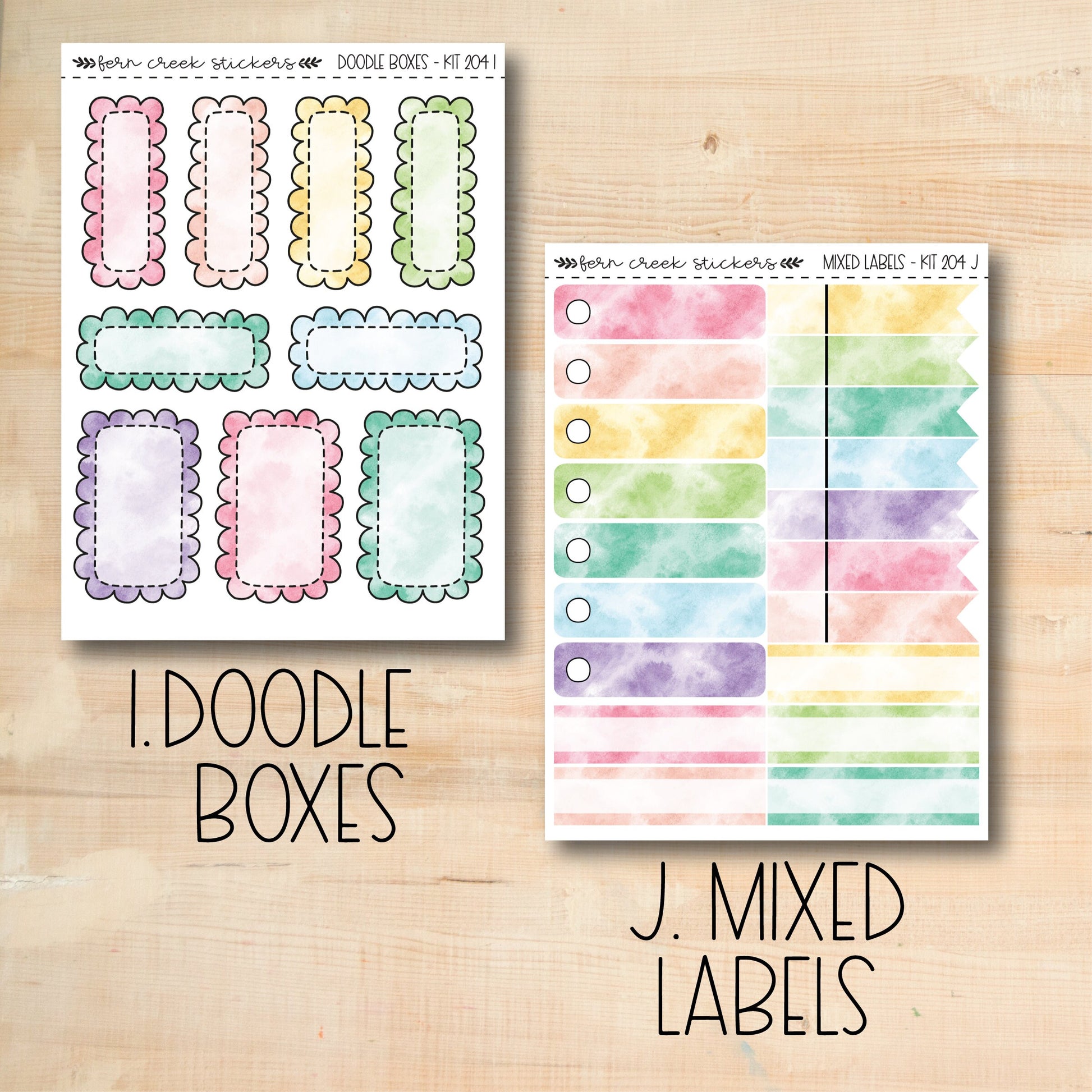 a printable planner sticker with the words doodle boxes on it