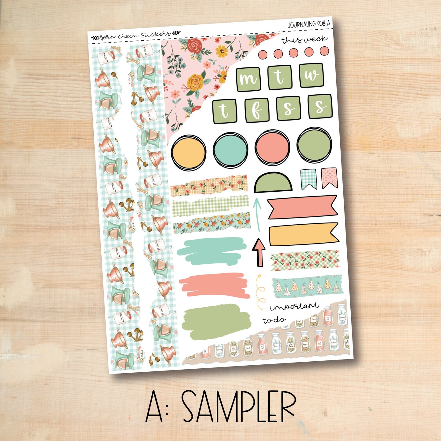 a sample of a sticker sheet for a planner